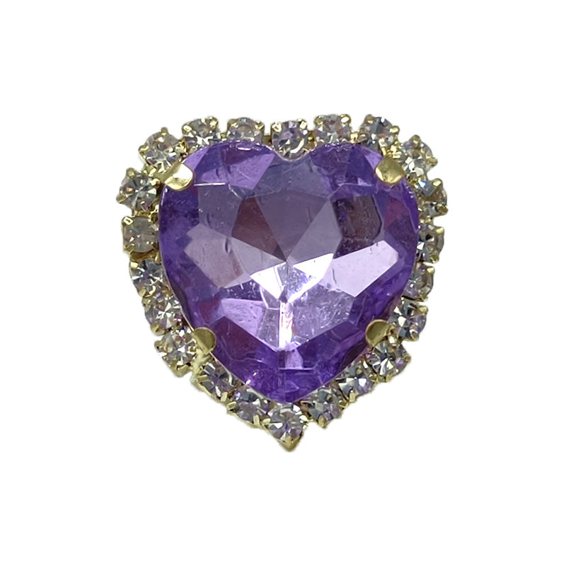 Diamond Heart Purple