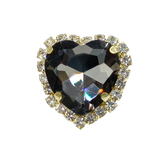 Diamond Heart Black