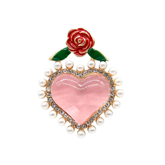 Heart Rose Metallic