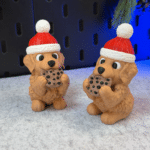 Christmas dog with cookie